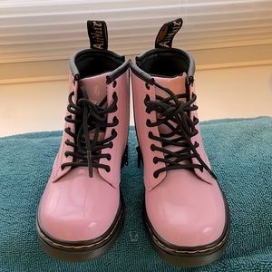 Dr. Martens Pink patent leather Toddler Size 8 Combat Boots